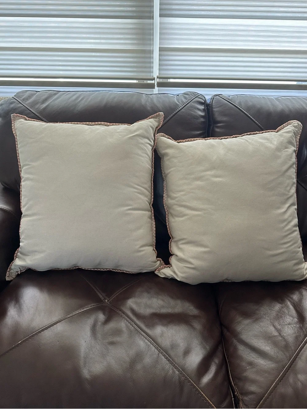 Halloween Embroidered Trick or Treat Toss Pillow Pair - Cream & Orange